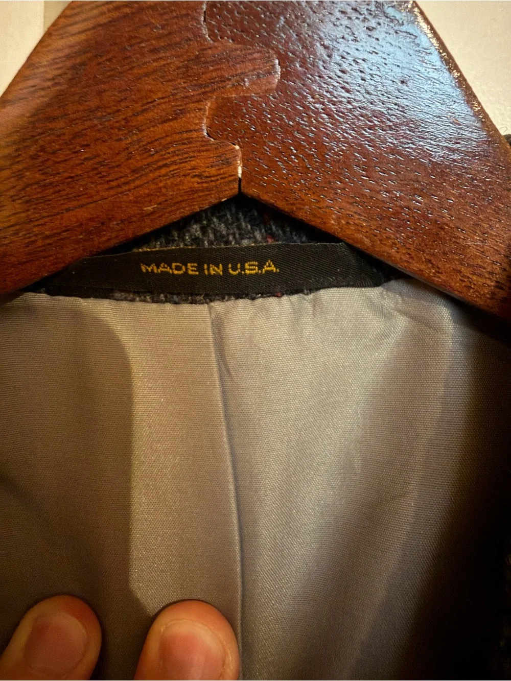 Haggar Dark Gray Textured Wool Sport Coat
